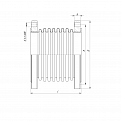 Компенсатор осевой фланцевый КСОF100-16-60 L=185