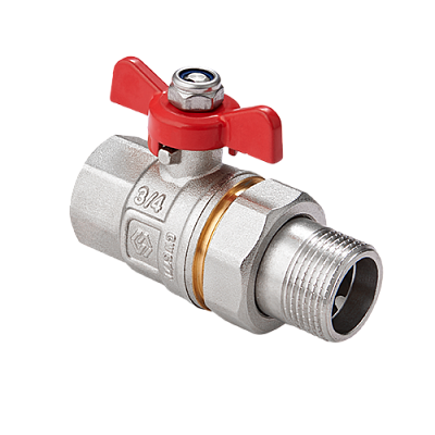 BV.520.06 Кран-американка MVI 1" внутренняя-наружная, бабочка